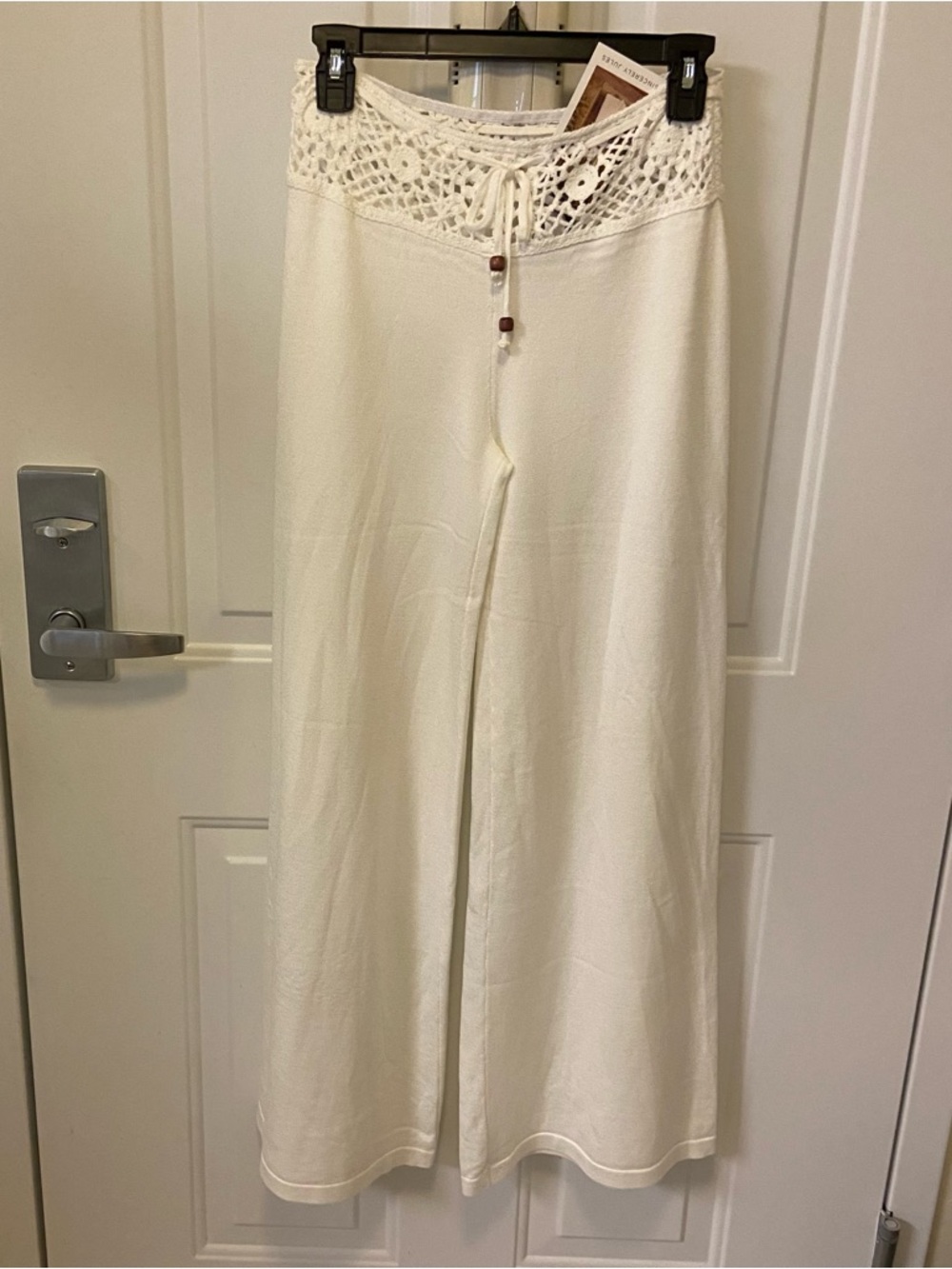 Sincerely Jules Crochet-Waist Wide-Leg Pants